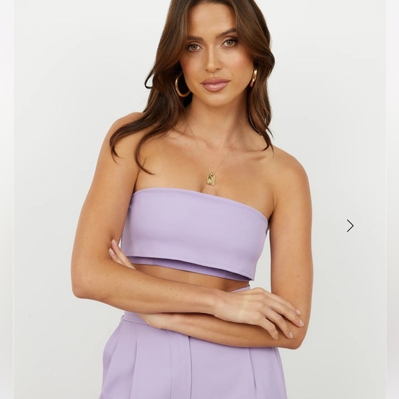 Hello Molly Lavender Crop - Picture 1 of 6